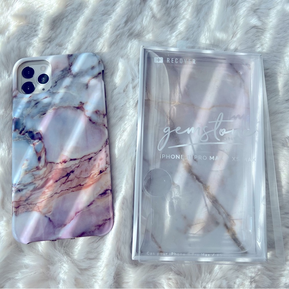 RECOVER Apple 11 Pro Max/ XS Max Marble Gemstone Phone Case